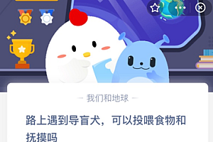 路上遇到导盲犬,可以投喂食物和抚摸吗?