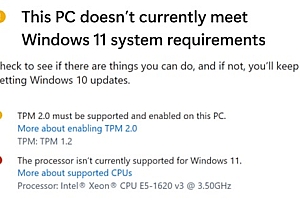 升级win11为什么限制cpu