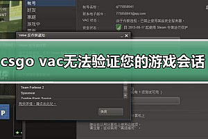 csgo vac无法验证您的游戏会话