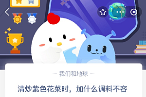 清炒紫色花菜时,加什么调料不容易褪色?