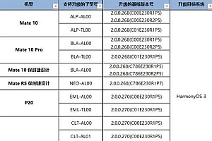 mate10升级鸿蒙系统3.0