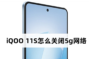 iqoo11s怎么关闭5g网络