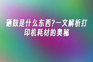 苹果cms模板硒鼓是什么东西?一文解析打印机耗材的奥秘苹果cms