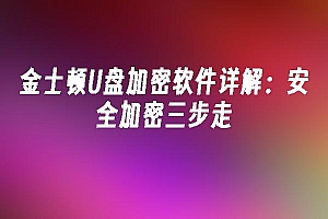 苹果cms模板金士顿U盘加密软件详解:安全加密三步走苹果cms